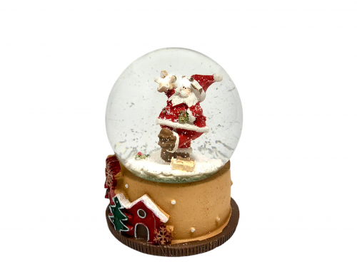 Sfera Boule Babbo Natale Rosso con Stella 683824 